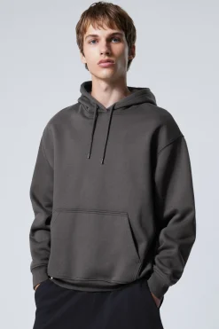 Weekday RELAXED HEAVY HOODIE off black Fashion