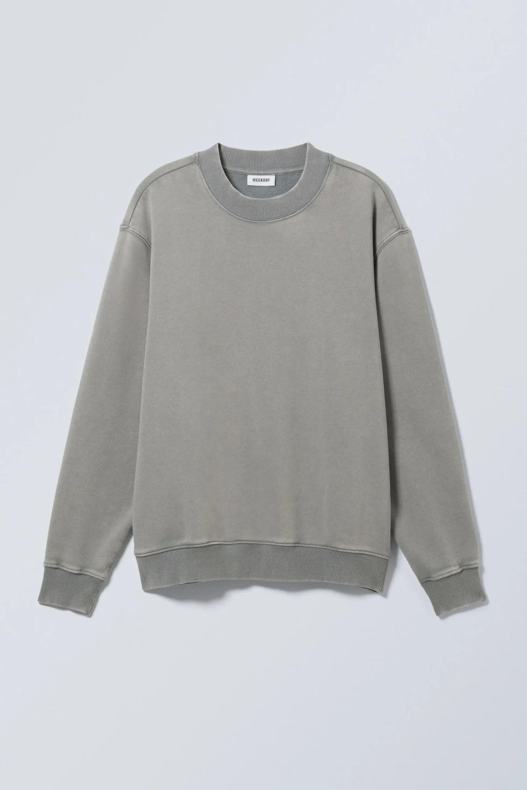 Weekday RELAXED HEAVYWEIGHT SWEATSHIRT washed dusty grey Outlet
