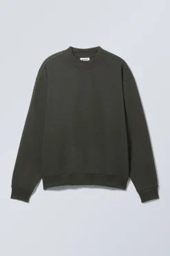 Weekday RELAXED HEAVYWEIGHT SWEATSHIRT off-black New