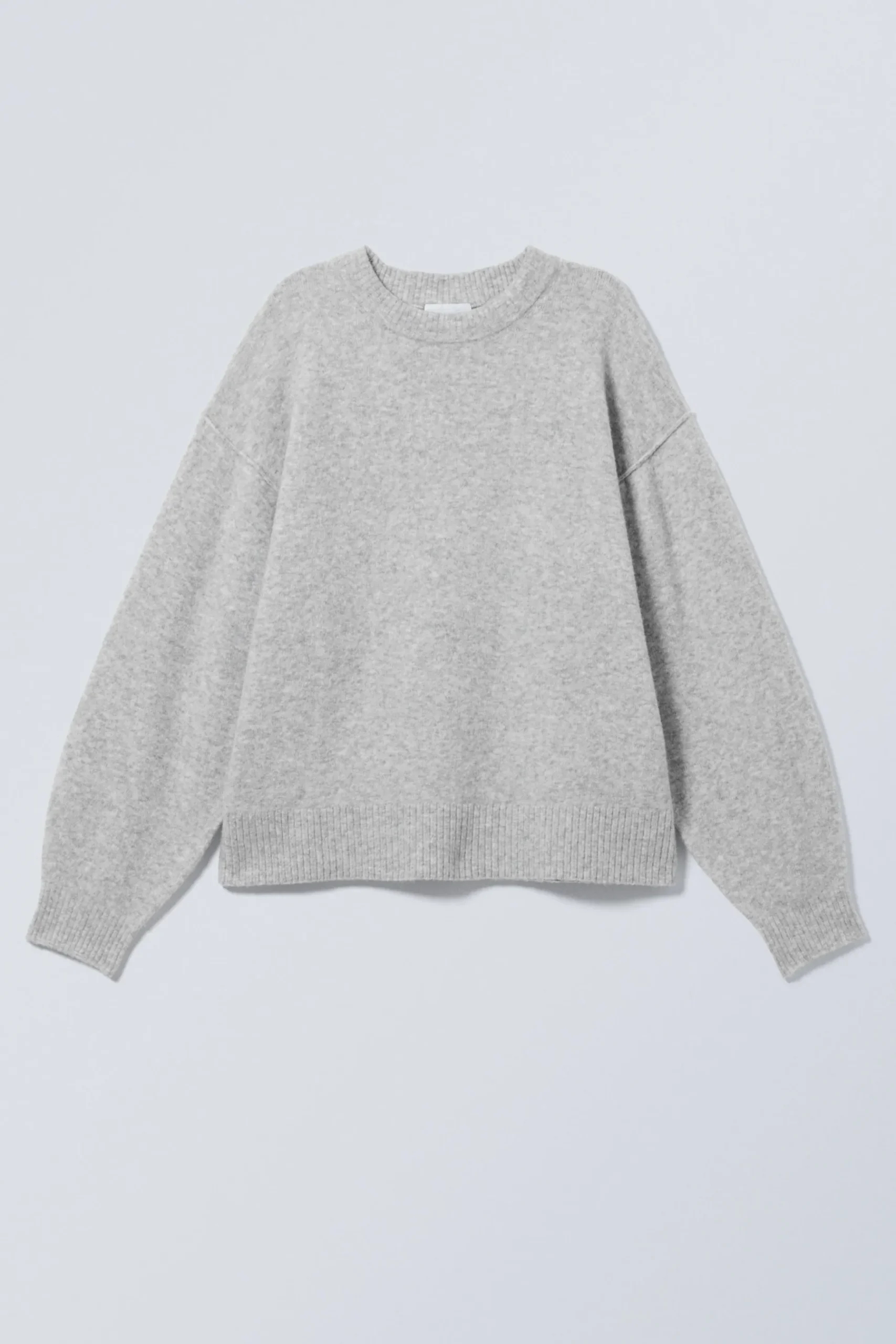 Weekday RELAXED KNITTED SWEATER light grey melange Cheap
