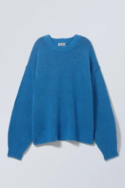 Weekday RELAXED KNITTED SWEATER bright blue Discount