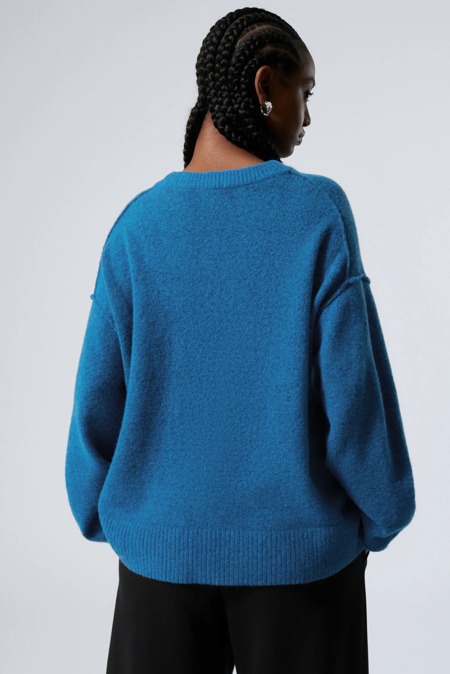 Weekday RELAXED KNITTED SWEATER bright blue Discount
