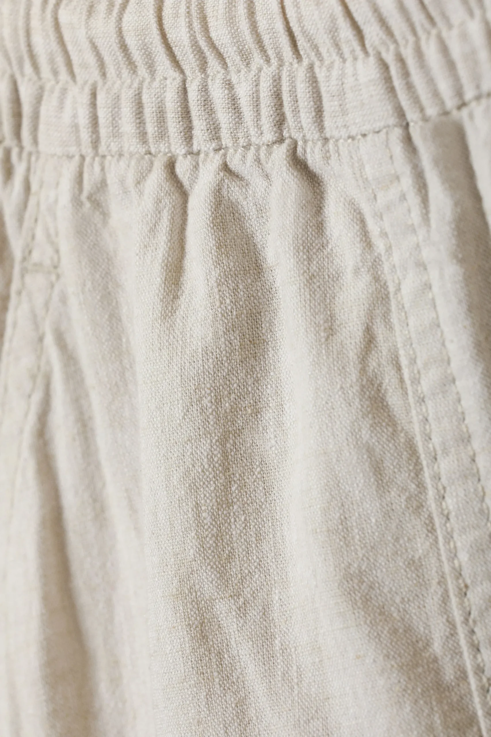 Weekday RELAXED LINEN BLEND TROUSERS dusty ecru melange Best Sale