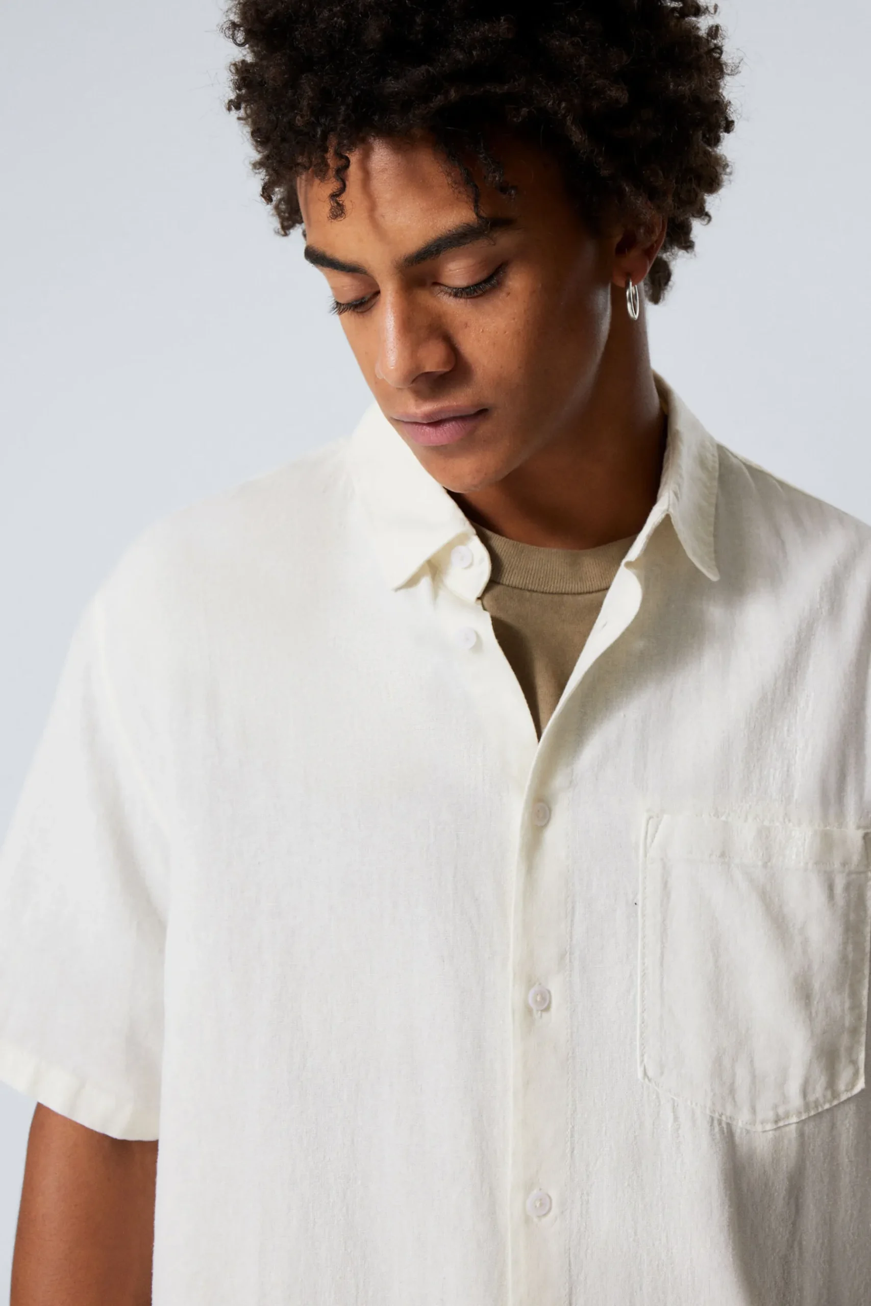 Weekday RELAXED LINEN SHORT SLEEVE ecru Online
