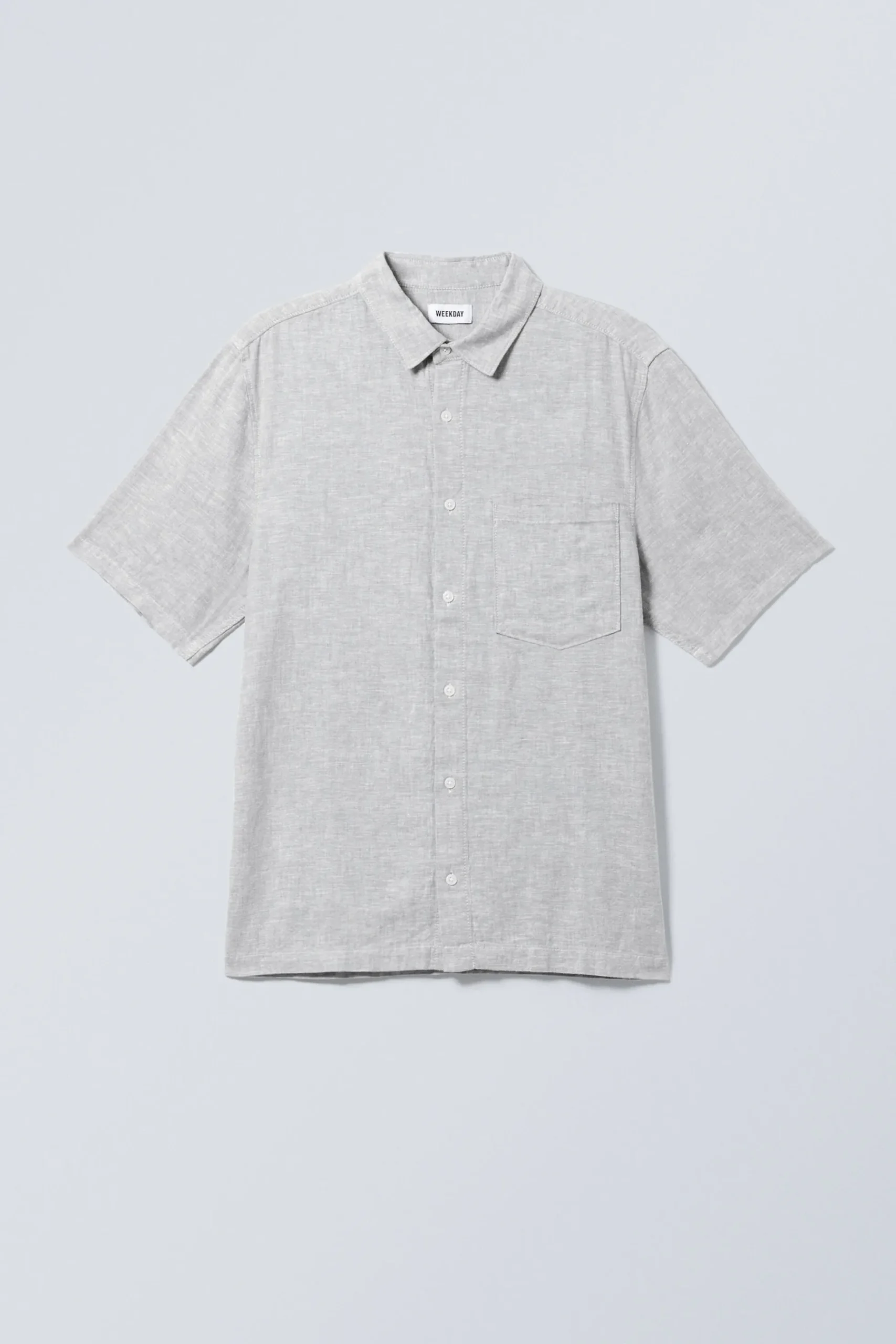 Weekday RELAXED LINEN SHORT SLEEVE dusty grey Discount