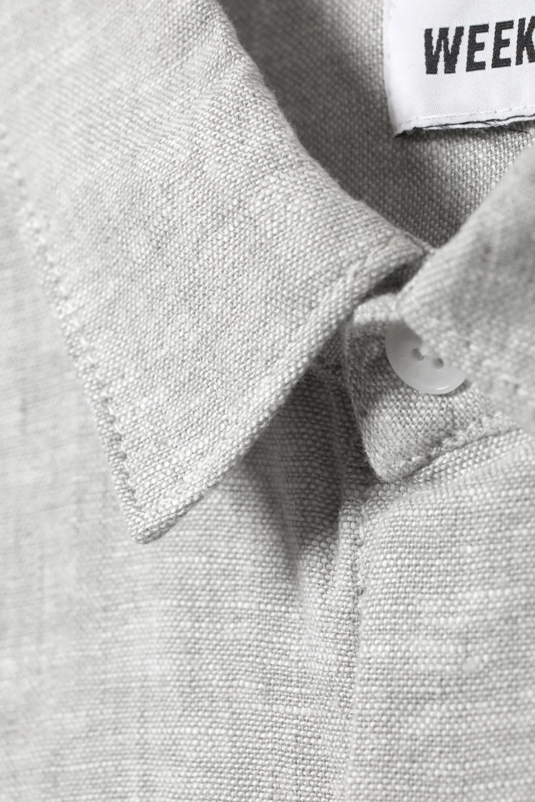 Weekday RELAXED LINEN SHORT SLEEVE dusty grey Discount