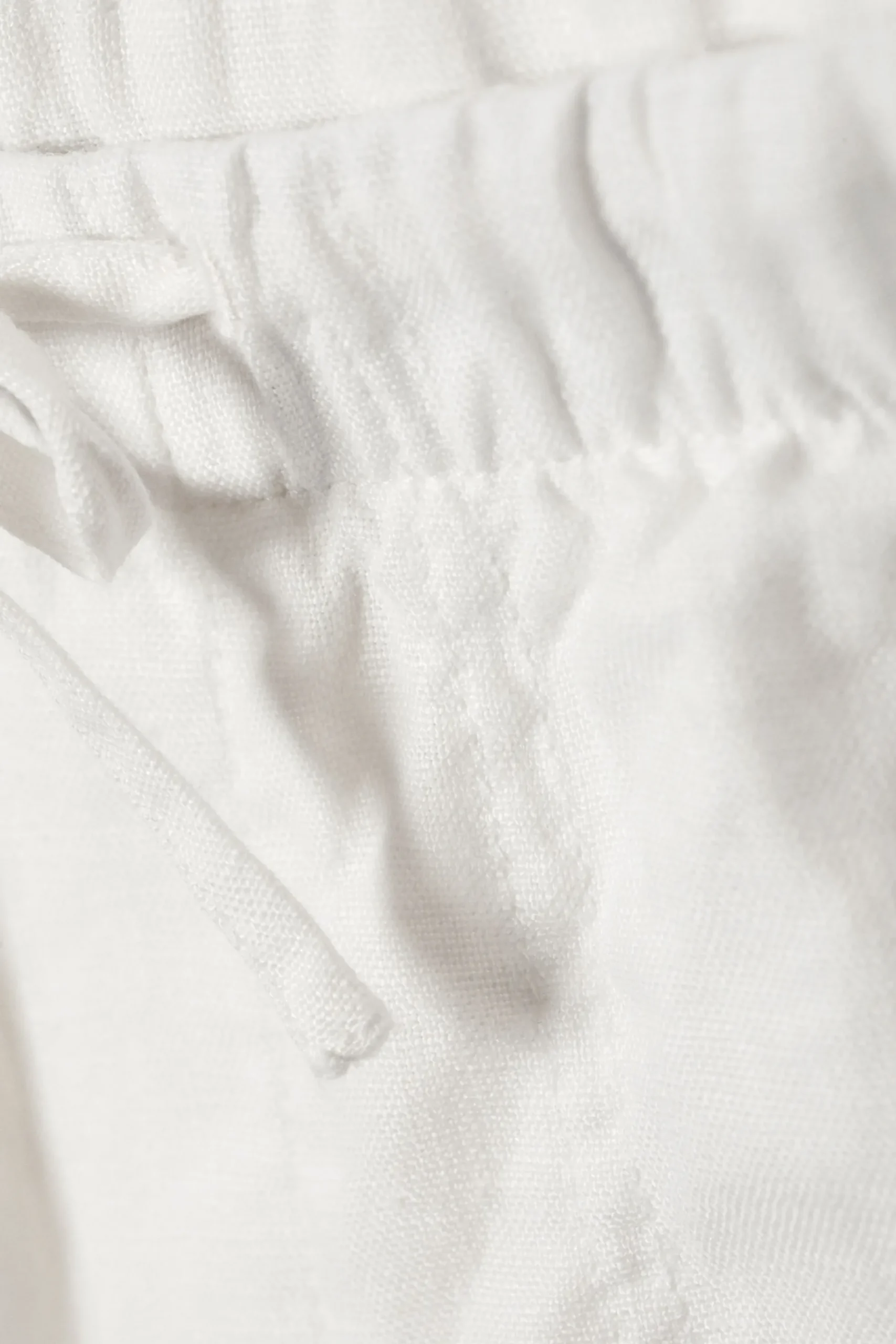 Weekday RELAXED LINEN TROUSERS dusty white New