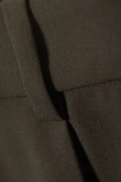 Weekday RELAXED PLEATED SUITING TROUSERS dark mole Fashion