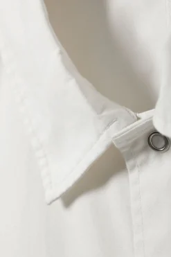 Weekday RELAXED SHORT SLEEVE COTTON SHIRT dusty white Online