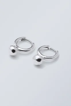 Weekday RING HOOP EARRINGS silver Flash Sale