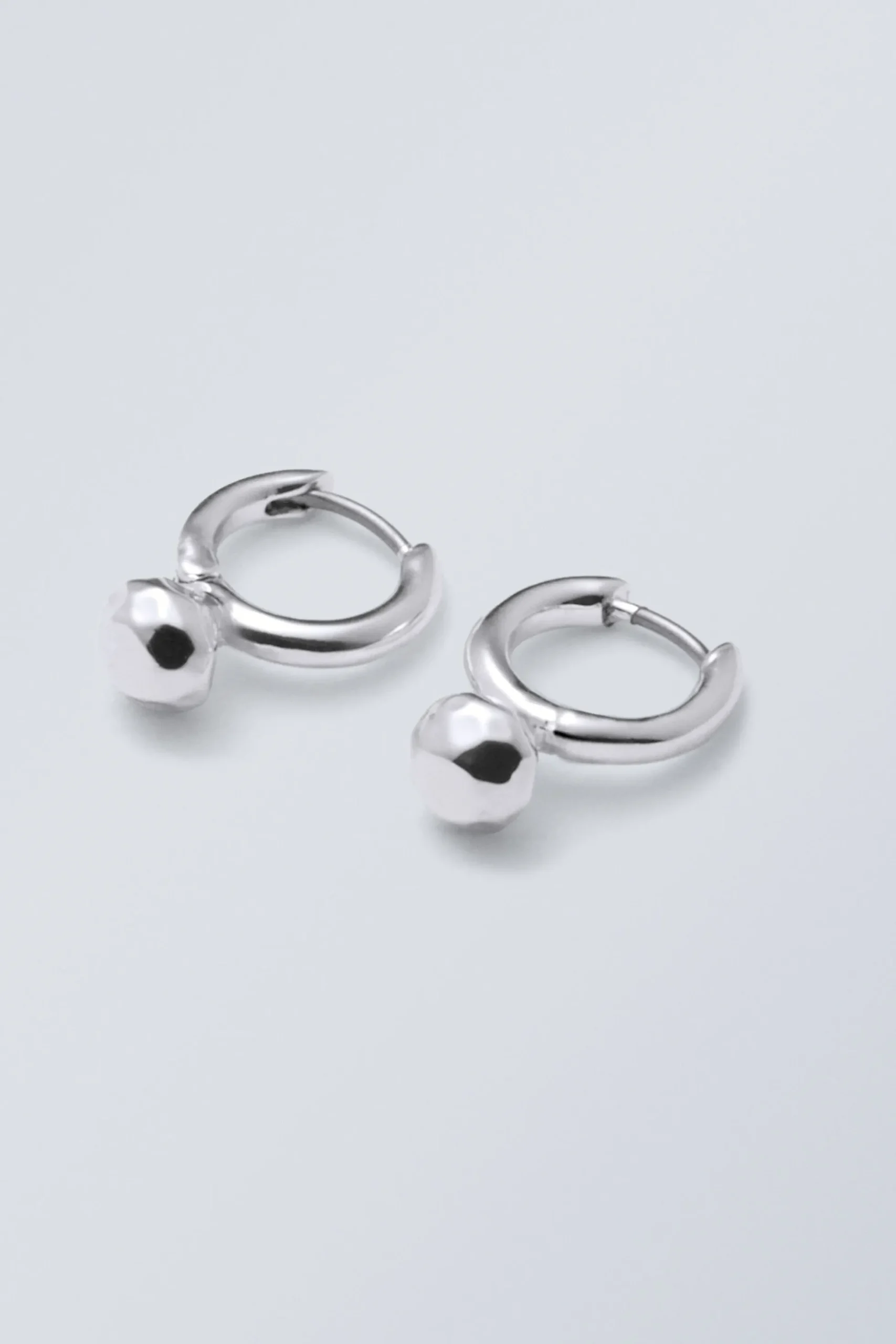 Weekday RING HOOP EARRINGS silver Flash Sale