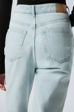 Weekday ROWE SUPER HIGH WAISTED REGULAR STRAIGHT LEG JEANS opulent blue light blue Discount