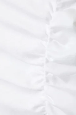 Weekday RUCHED OFF SHOULDER TOP white Cheap