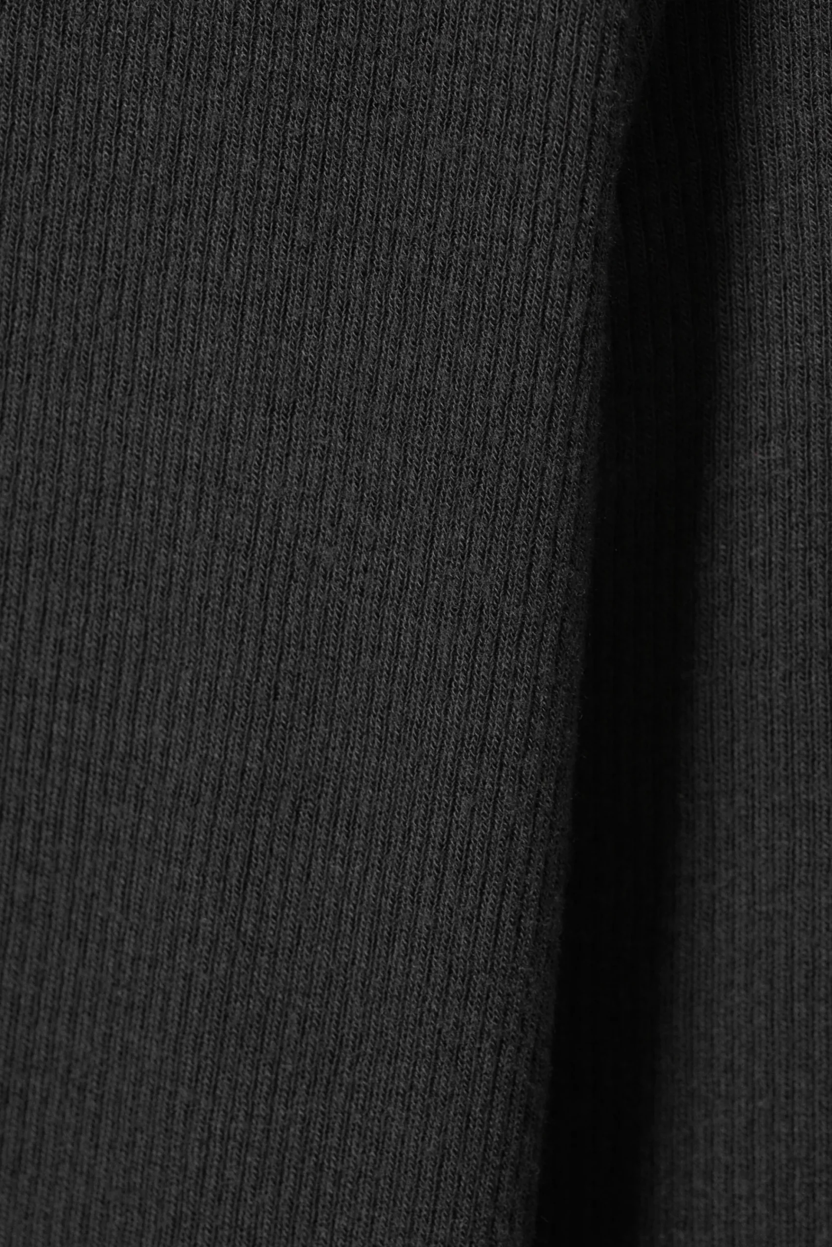 Weekday SHEER RIBBED LONG SLEEVE TOP dark grey New