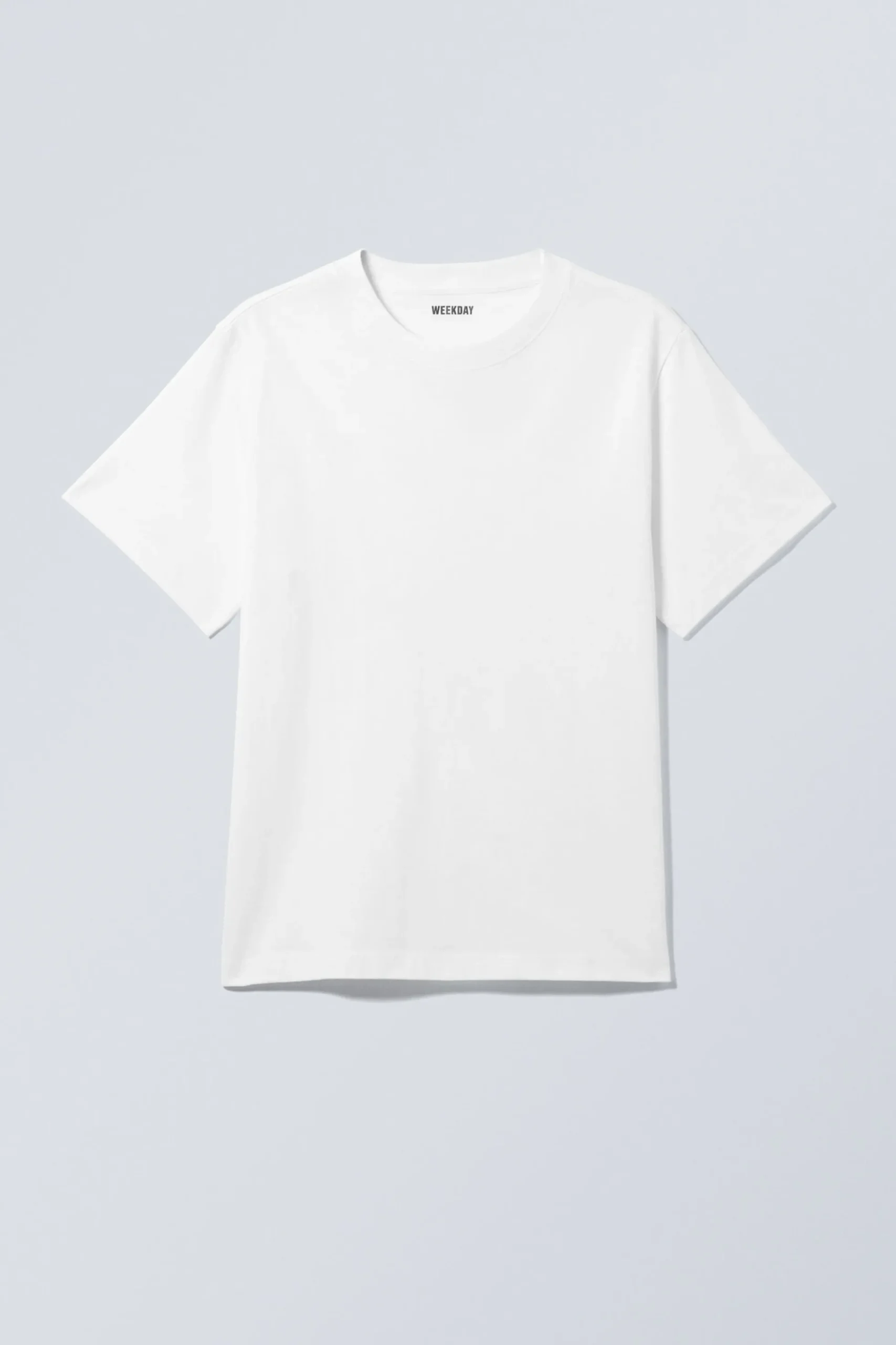 Weekday SHORT BOXY HEAVYWEIGHT T-SHIRT white Best Sale
