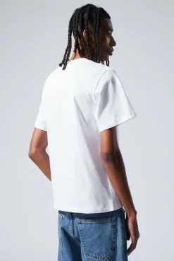 Weekday SHORT BOXY HEAVYWEIGHT T-SHIRT white Best Sale