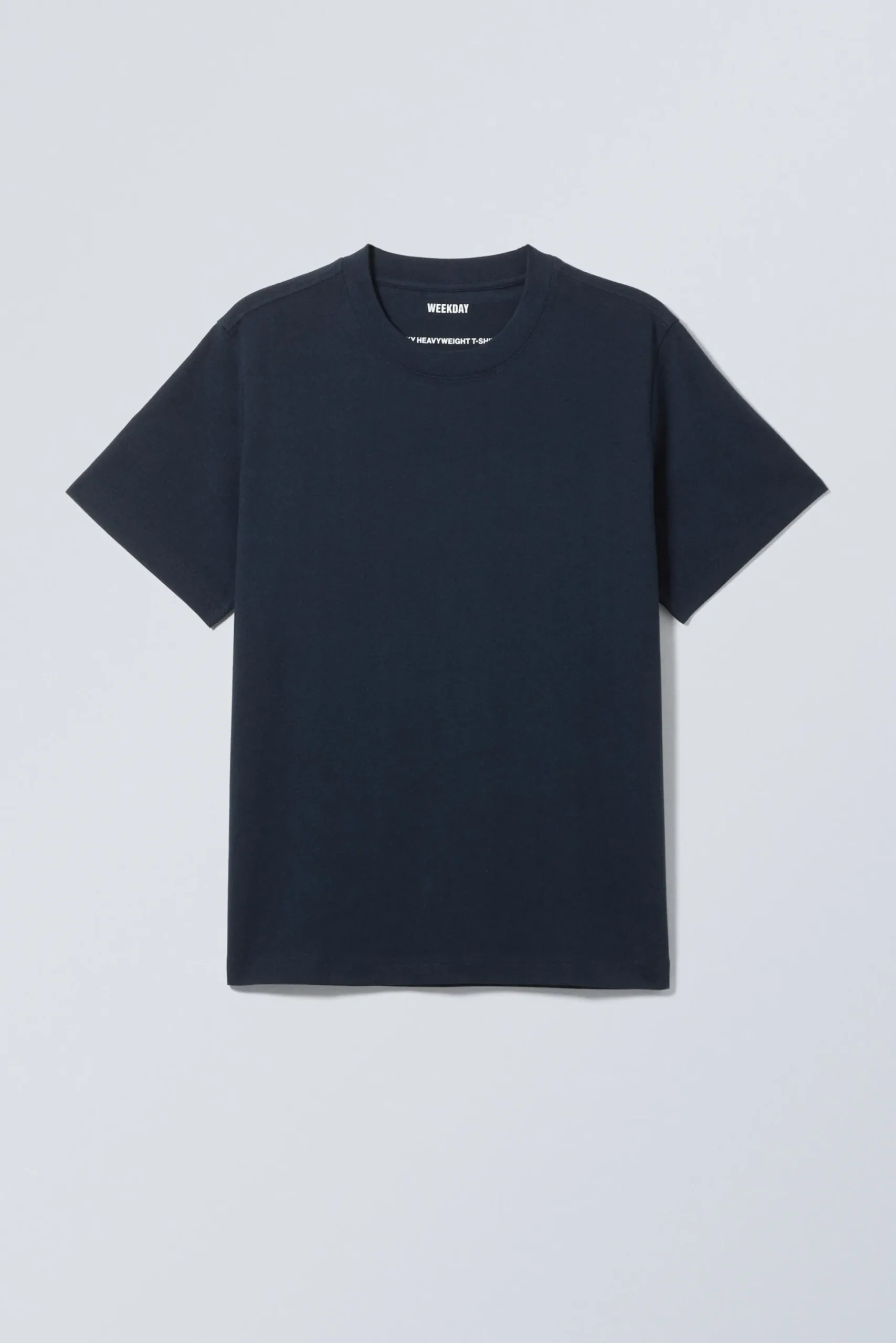 Weekday SHORT BOXY HEAVYWEIGHT T-SHIRT dark blue Best Sale