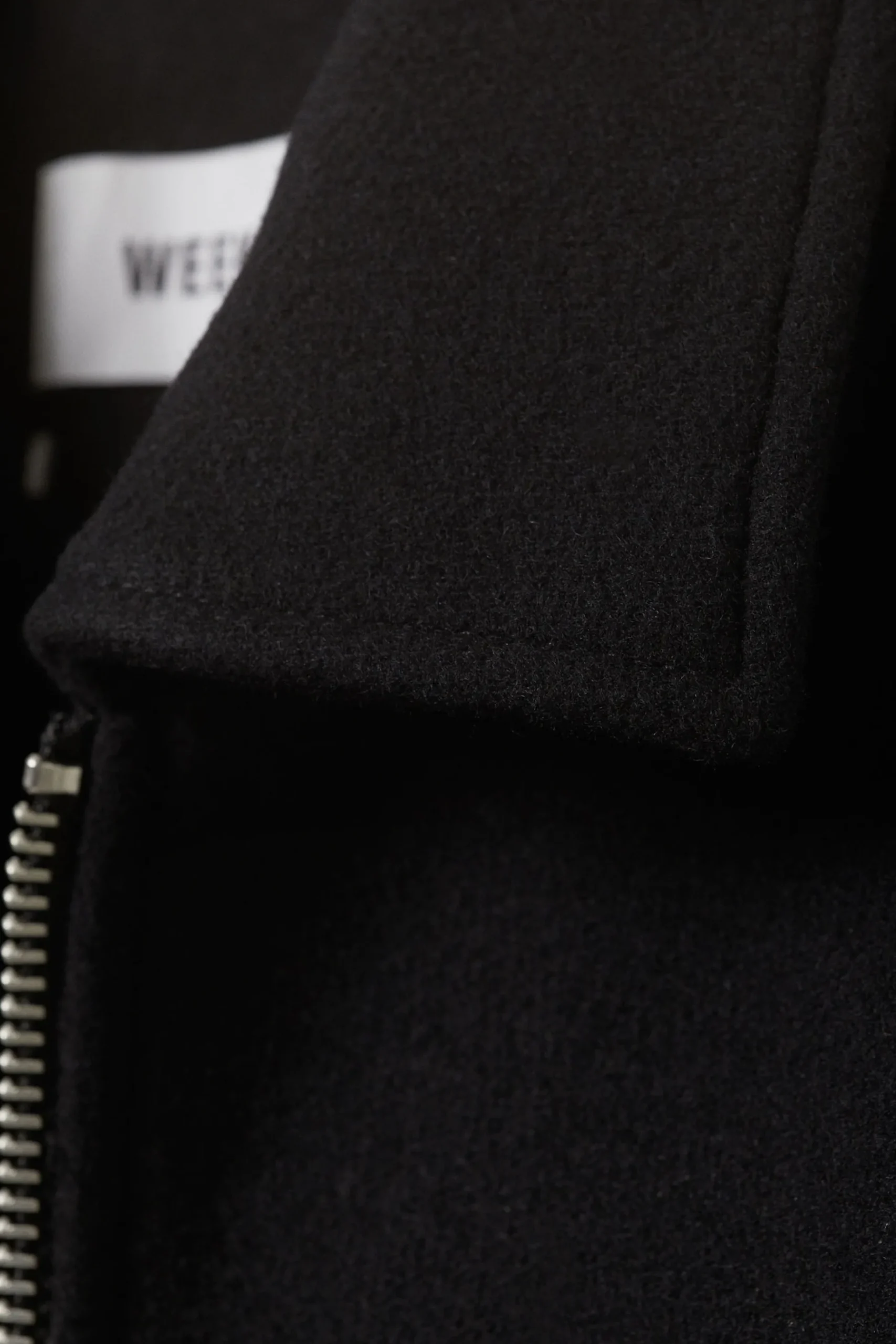 Weekday SHORT WOOL BLEND JACKET black New