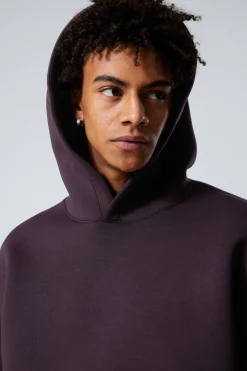 Weekday SIMON SCUBA HOODIE dark plum New