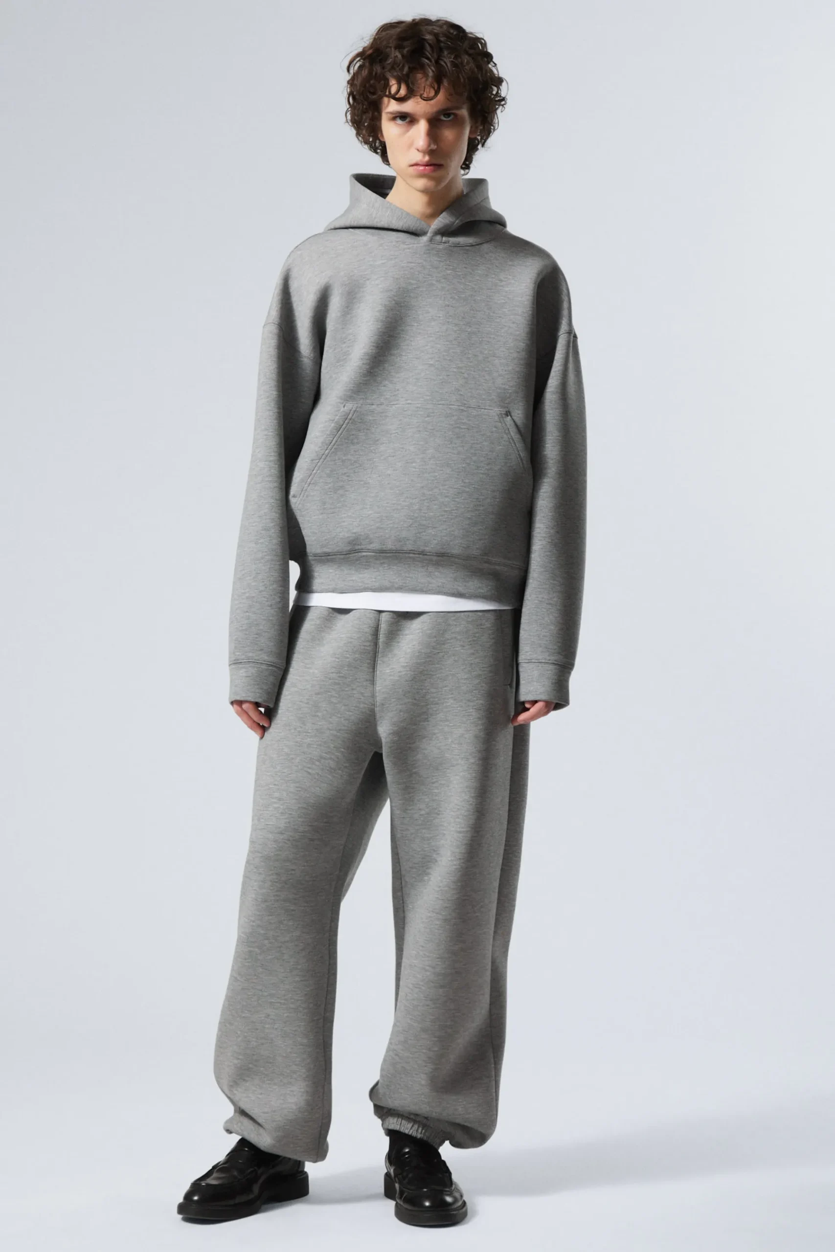 Weekday SIMON SCUBA HOODIE grey melange Fashion