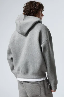 Weekday SIMON SCUBA HOODIE grey melange Fashion