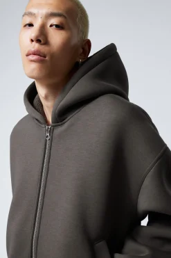 Weekday SIMON SCUBA ZIP JACKET dark mole Cheap