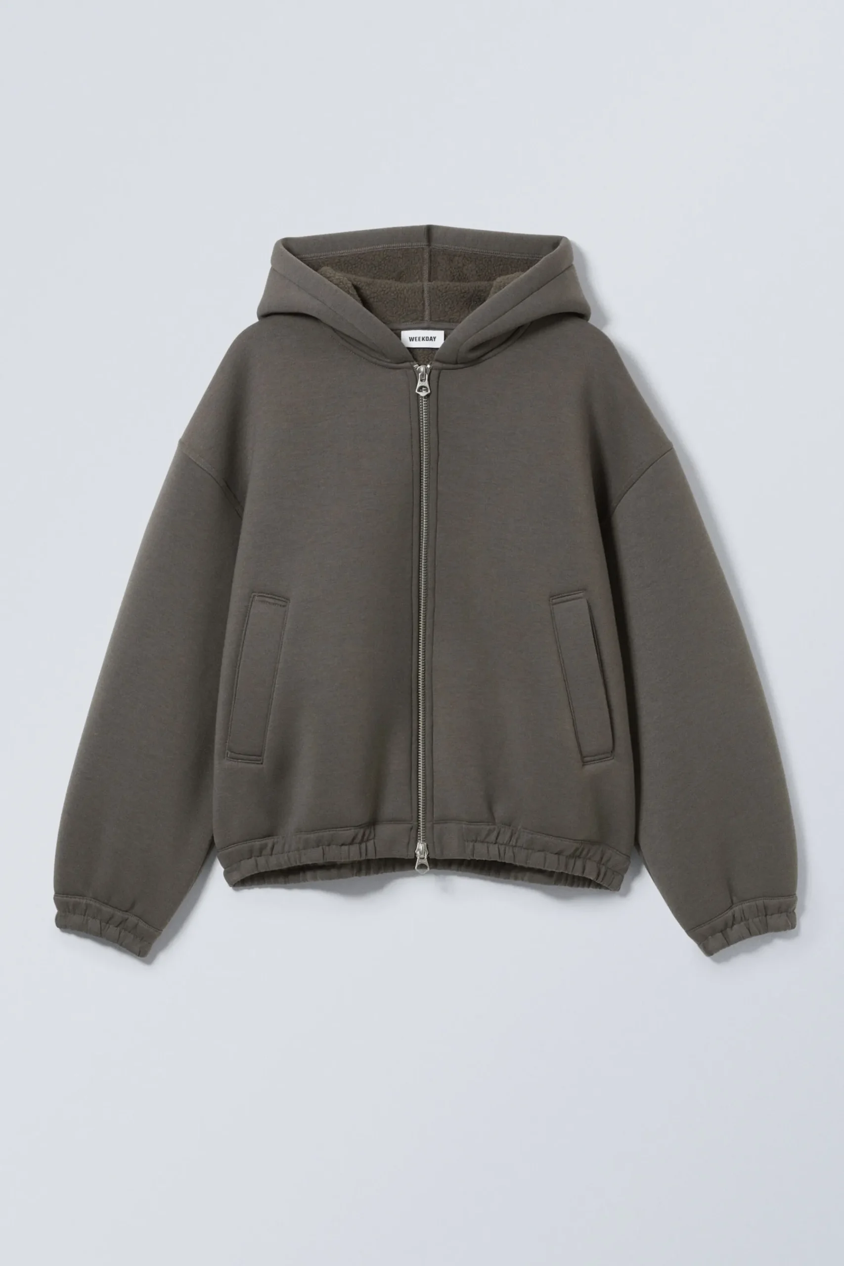 Weekday SIMON SCUBA ZIP JACKET dark mole Cheap