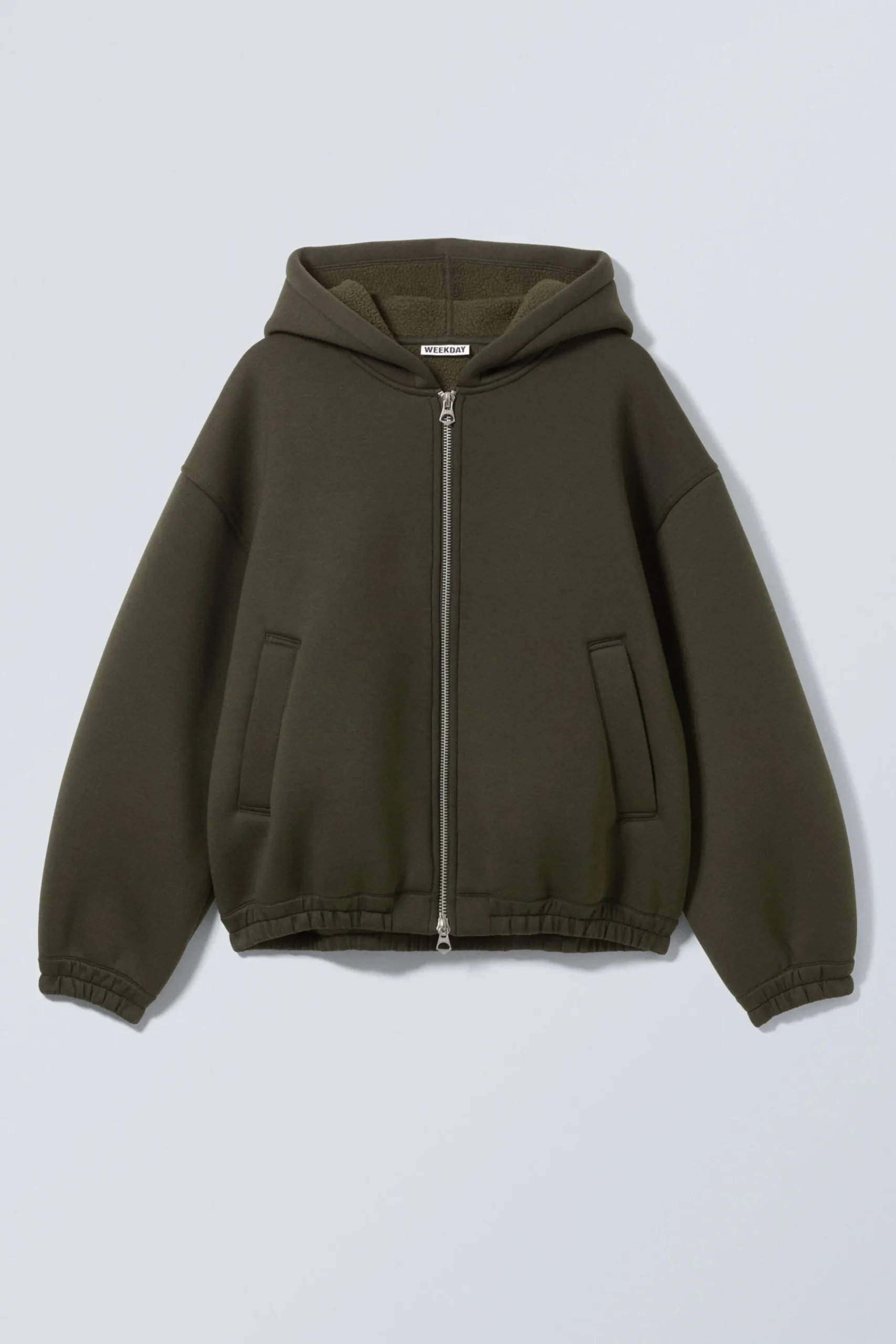 Weekday SIMON SCUBA ZIP JACKET dark green Flash Sale