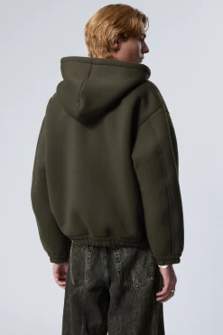 Weekday SIMON SCUBA ZIP JACKET dark green Flash Sale