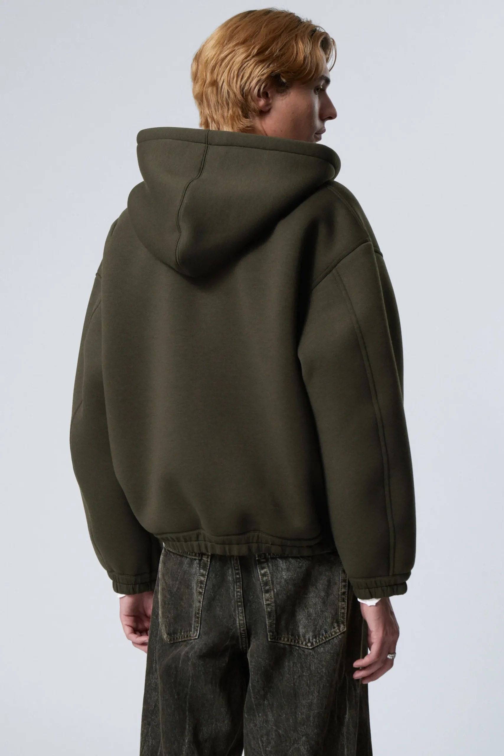 Weekday SIMON SCUBA ZIP JACKET dark green Flash Sale