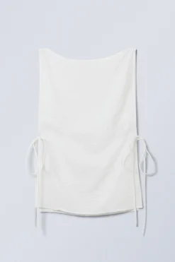 Weekday SLEEVELESS BOAT-NECK TIE TOP white Best Sale