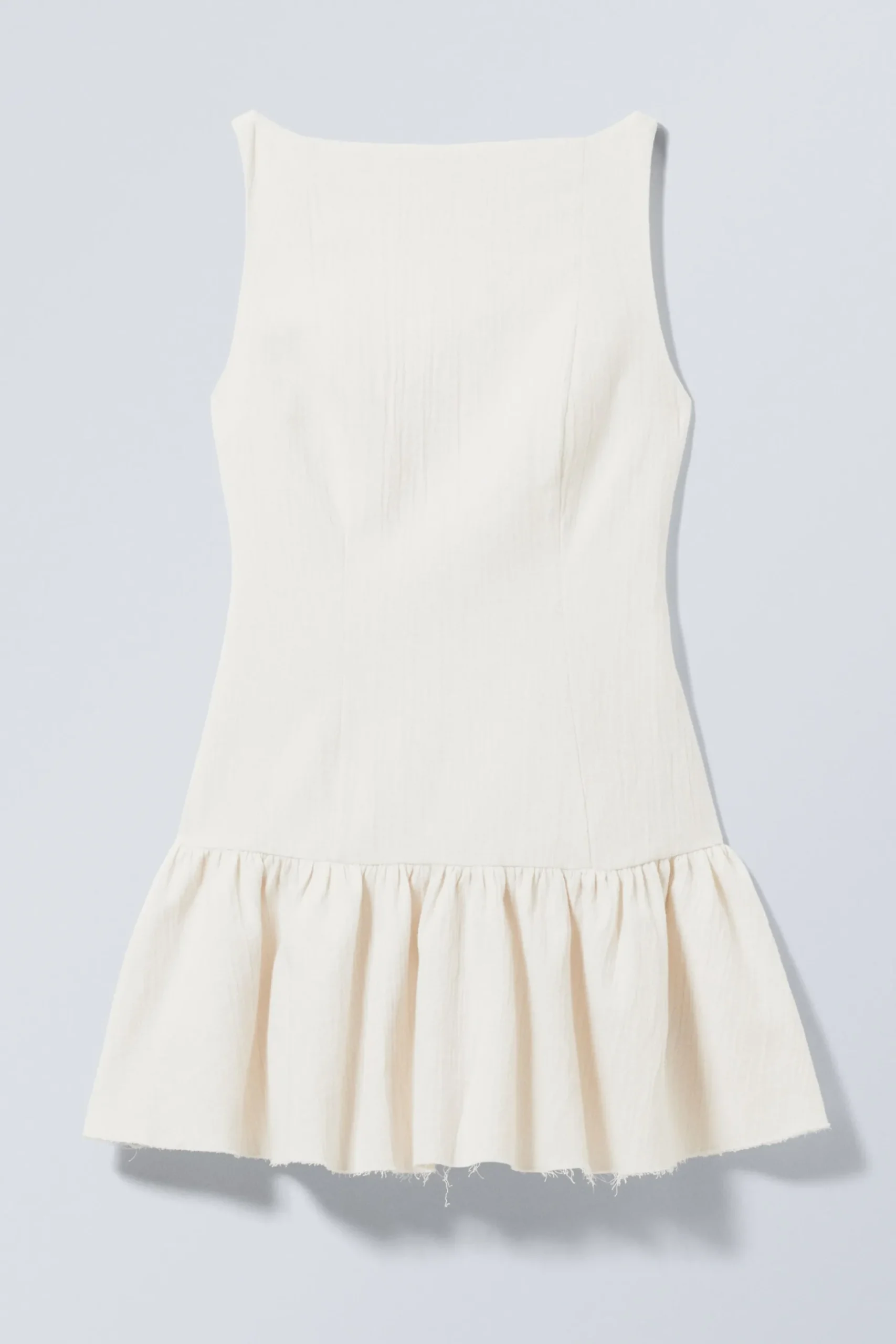 Weekday SLEEVELESS TWILL MINI DRESS white Best