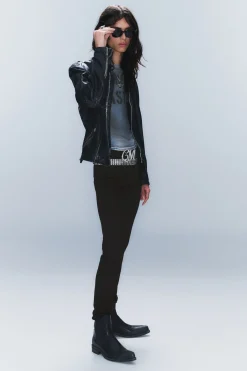 Weekday SLEEZE LOW WAIST SKINNY JEANS extra black rinse Outlet