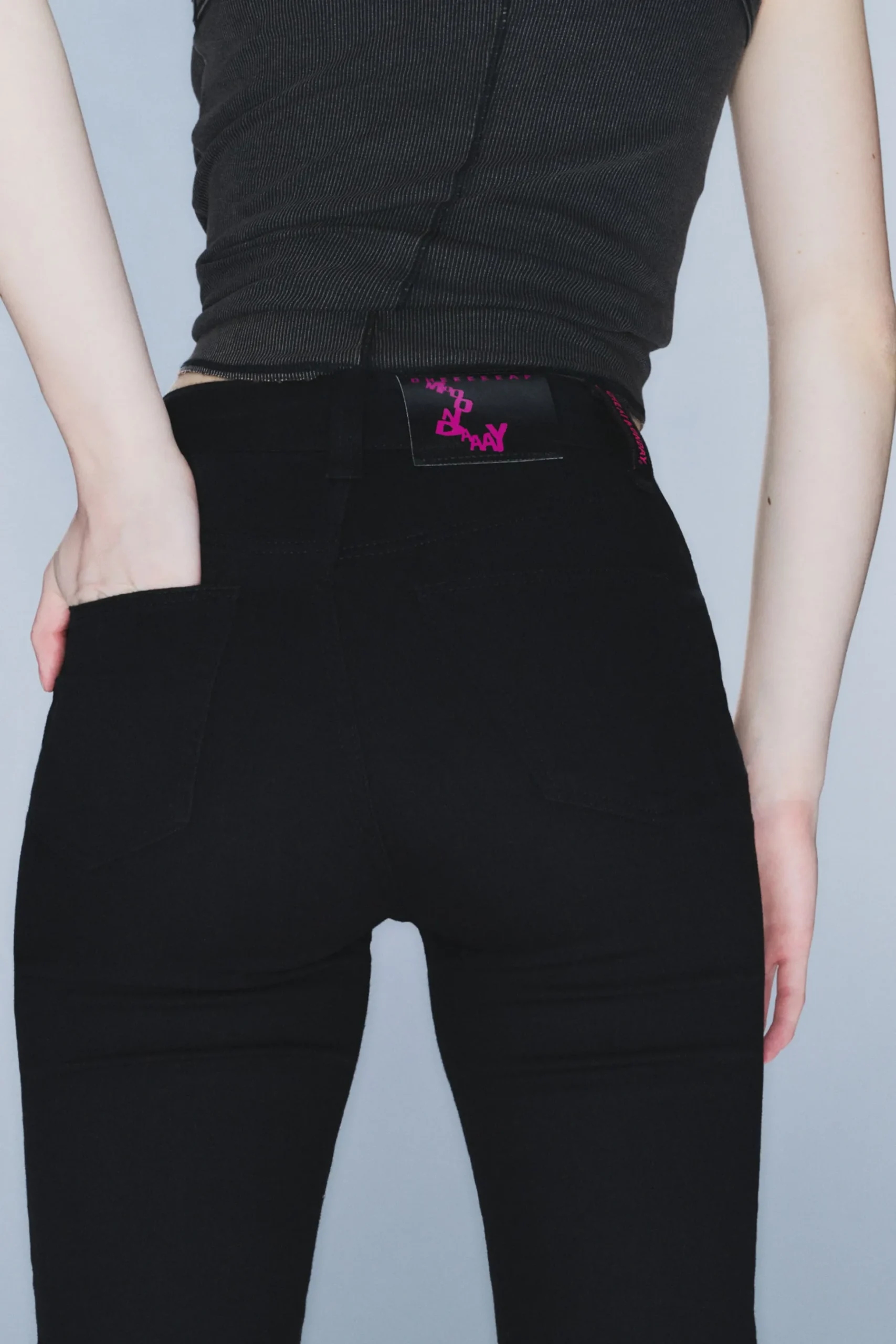 Weekday SLEEZIE HIGH WAIST SKINNY JEANS black Fashion