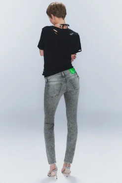 Weekday SLEEZIE LOW WAIST SKINNY JEANS post grey Discount