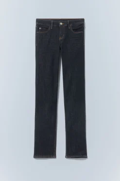 Weekday SLEEZIE LOW WAIST SKINNY STRAIGHT JEANS extra blue rinse Clearance