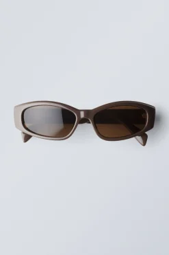 Weekday SLIDE SUNGLASSES dark brown Clearance