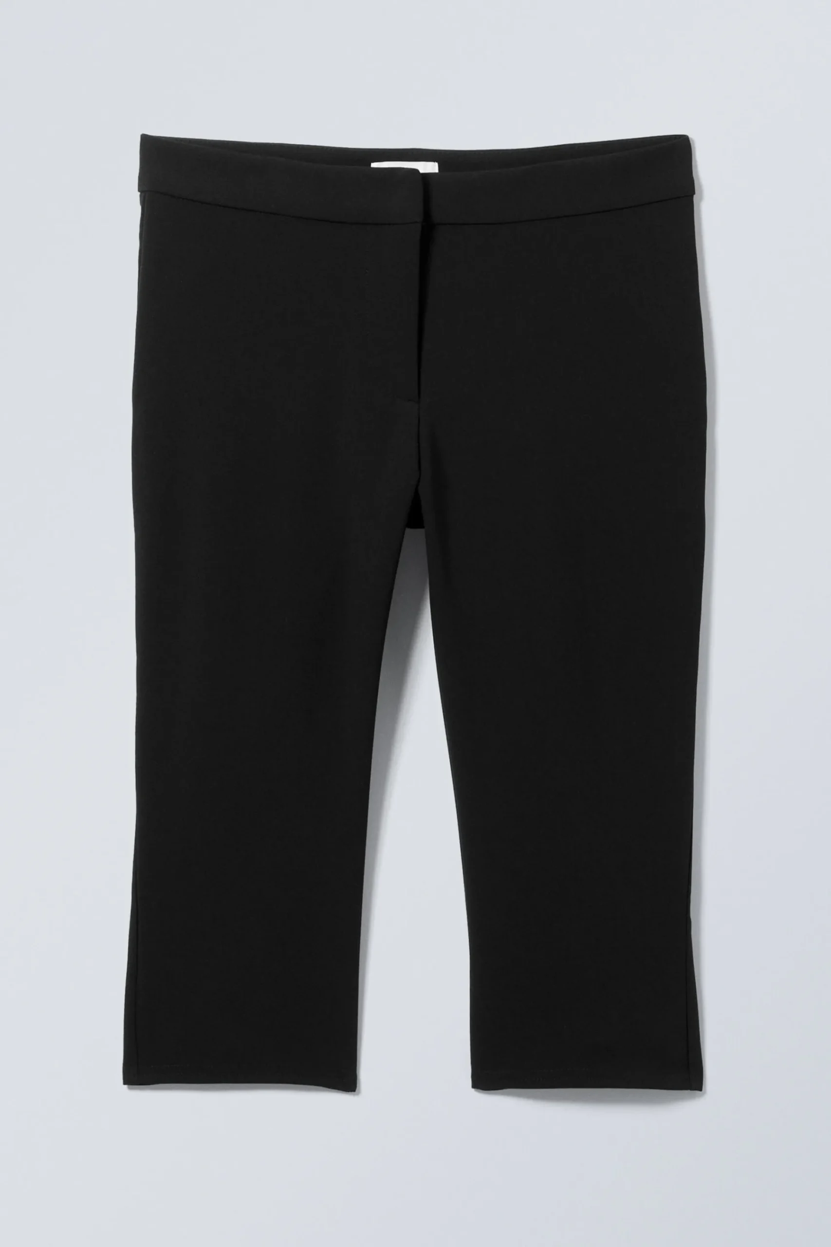Weekday SLIM CAPRI TROUSERS black Cheap