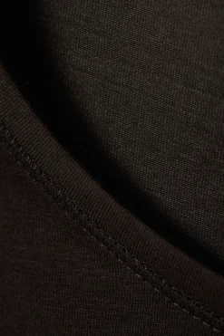 Weekday SLIM FITTED LONG SLEEVE dark brown Outlet