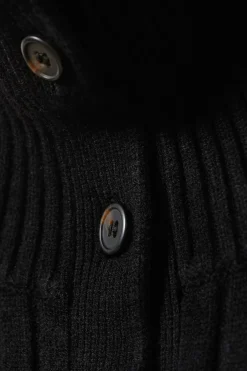 Weekday SLIM KNITTED TURTLENECK CARDIGAN black Flash Sale