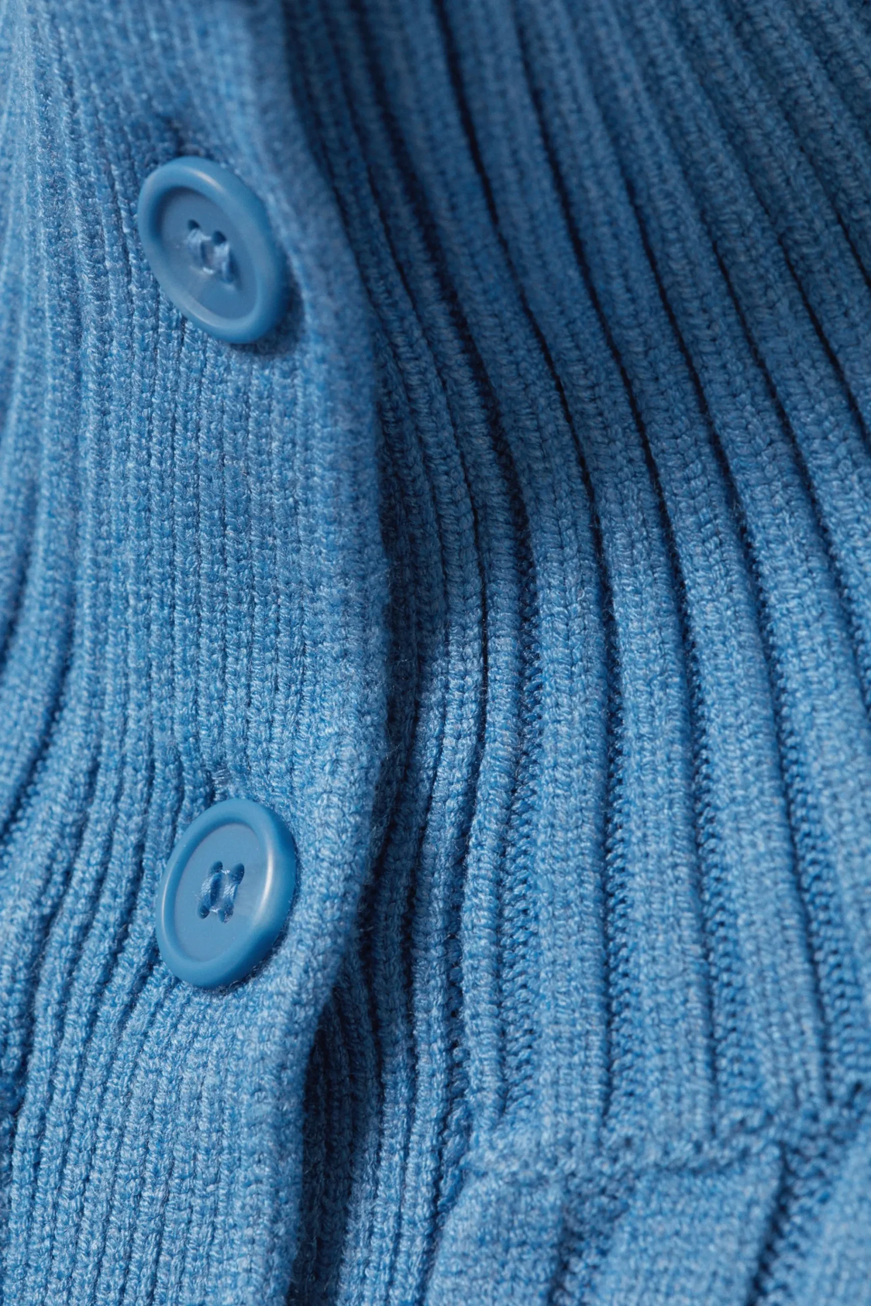 Weekday SLIM KNITTED TURTLENECK CARDIGAN light blue Cheap