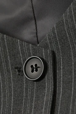 Weekday SLIM SUITING WAISTCOAT dark grey stripe Outlet
