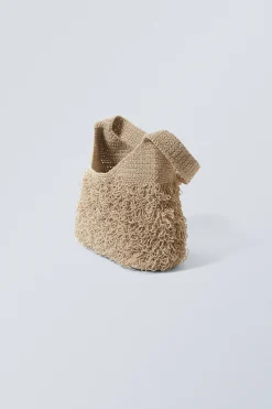 Weekday SMALL LOOP HANDBAG beige Shop