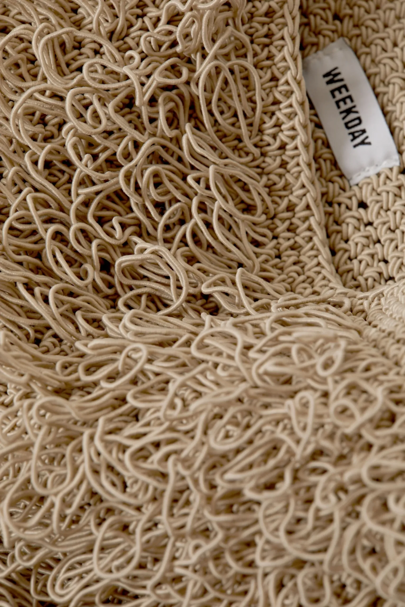 Weekday SMALL LOOP HANDBAG beige Shop
