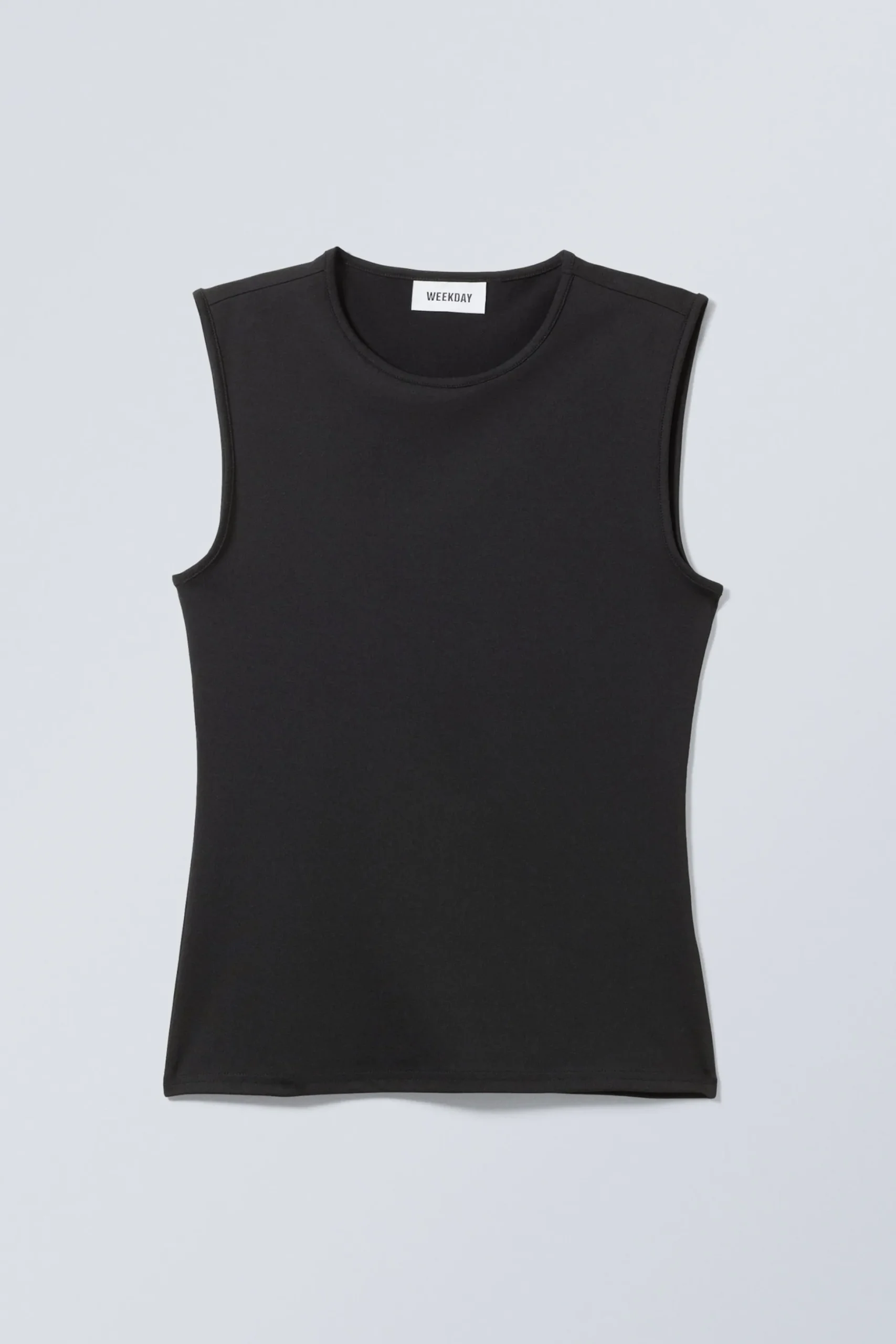 Weekday SMOOTH FITTED TANK TOP black Discount