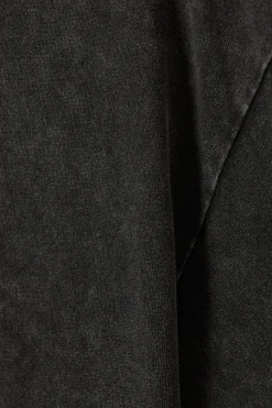 Weekday SOFT OVERSIZED T-SHIRT washed black Outlet