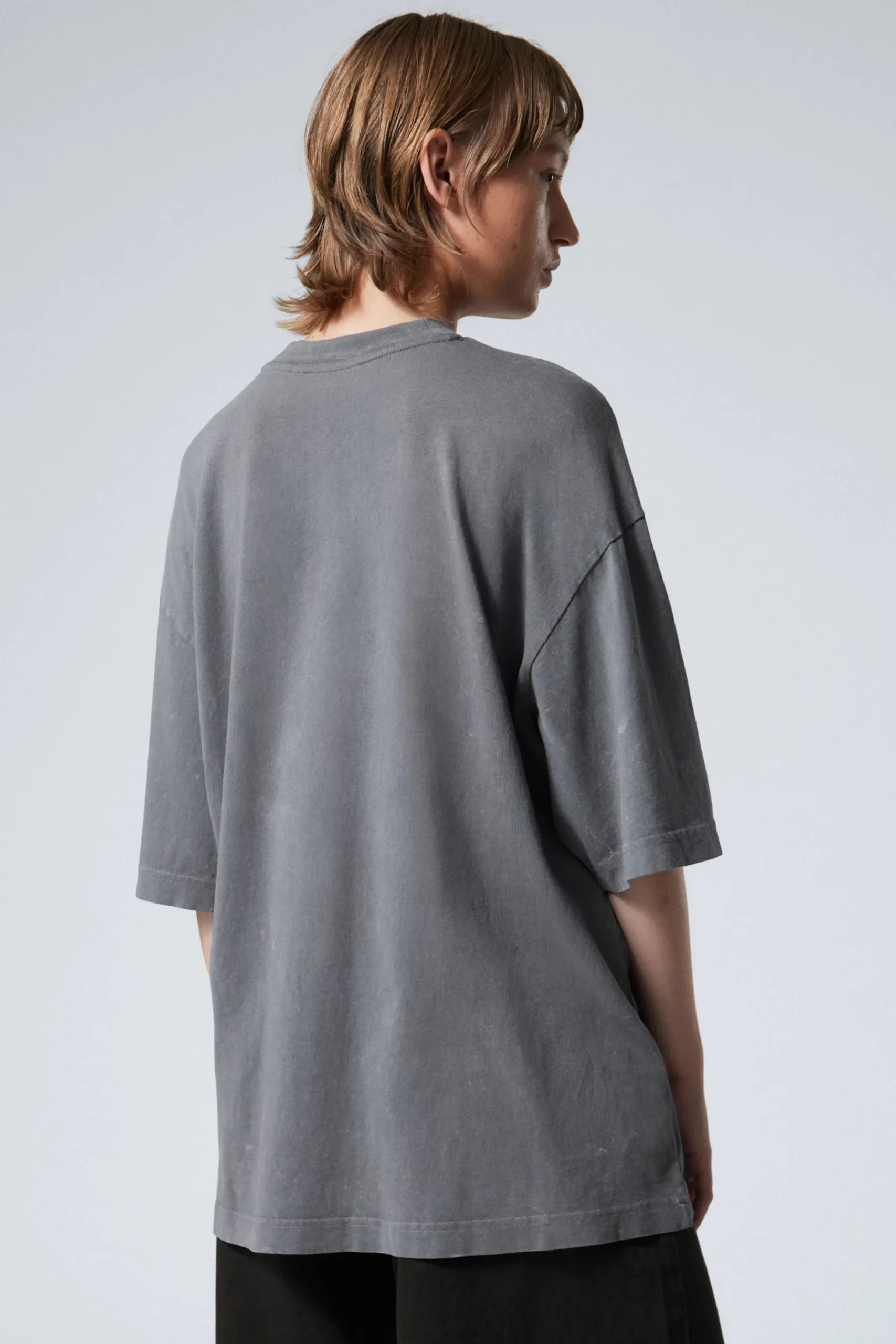 Weekday SOFT OVERSIZED T-SHIRT washed dusty blue Cheap