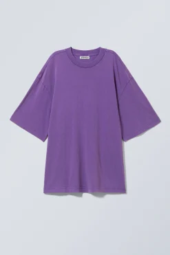 Weekday SOFT OVERSIZED T-SHIRT washed purple Discount