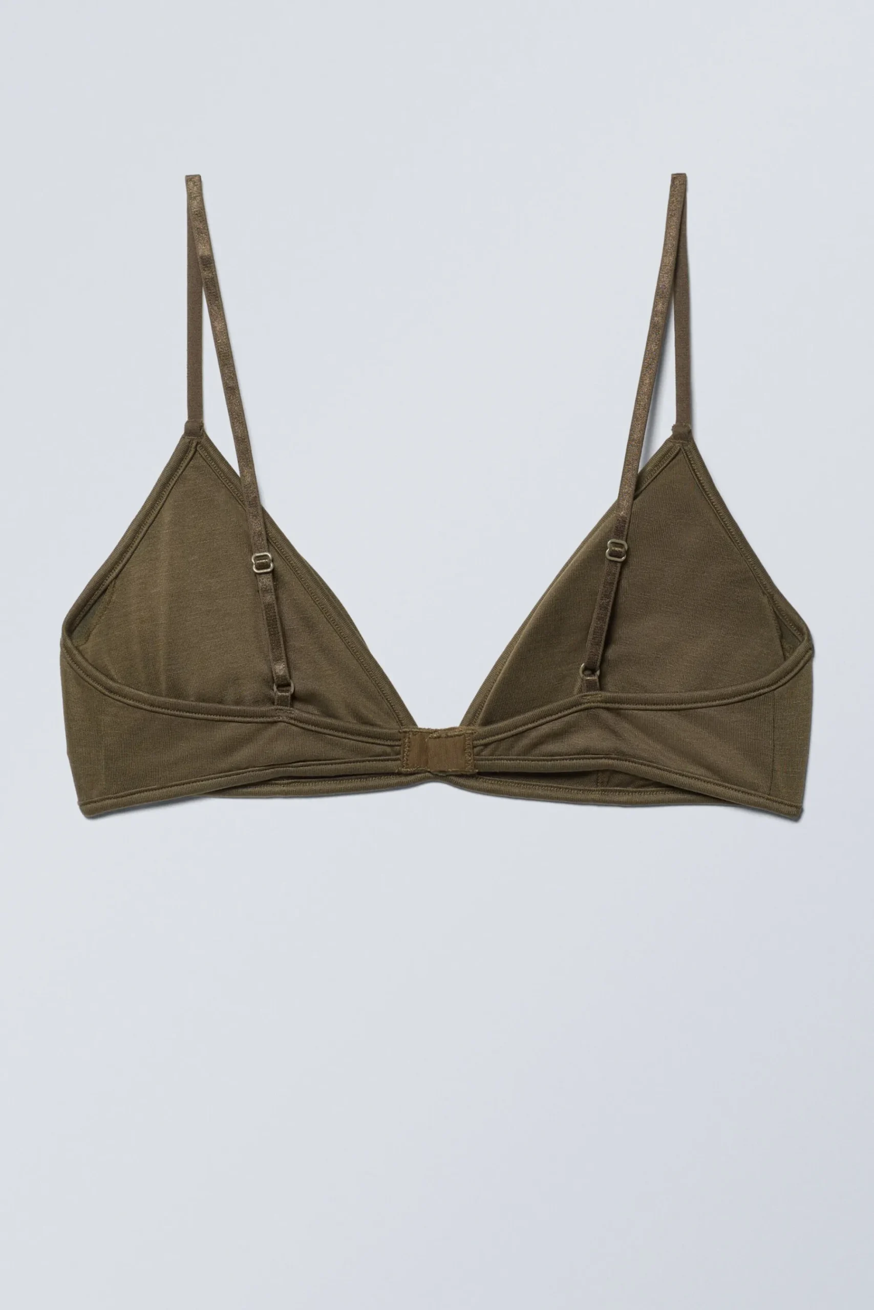 Weekday SOFT PADDED MODAL BRA dark khaki green Cheap