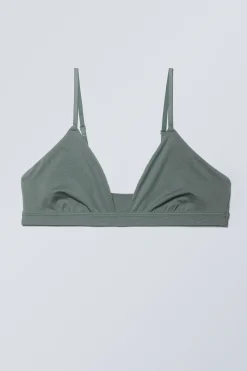 Weekday SOFT TRIANGLE BRALETTE SOUL dusty turquoise New